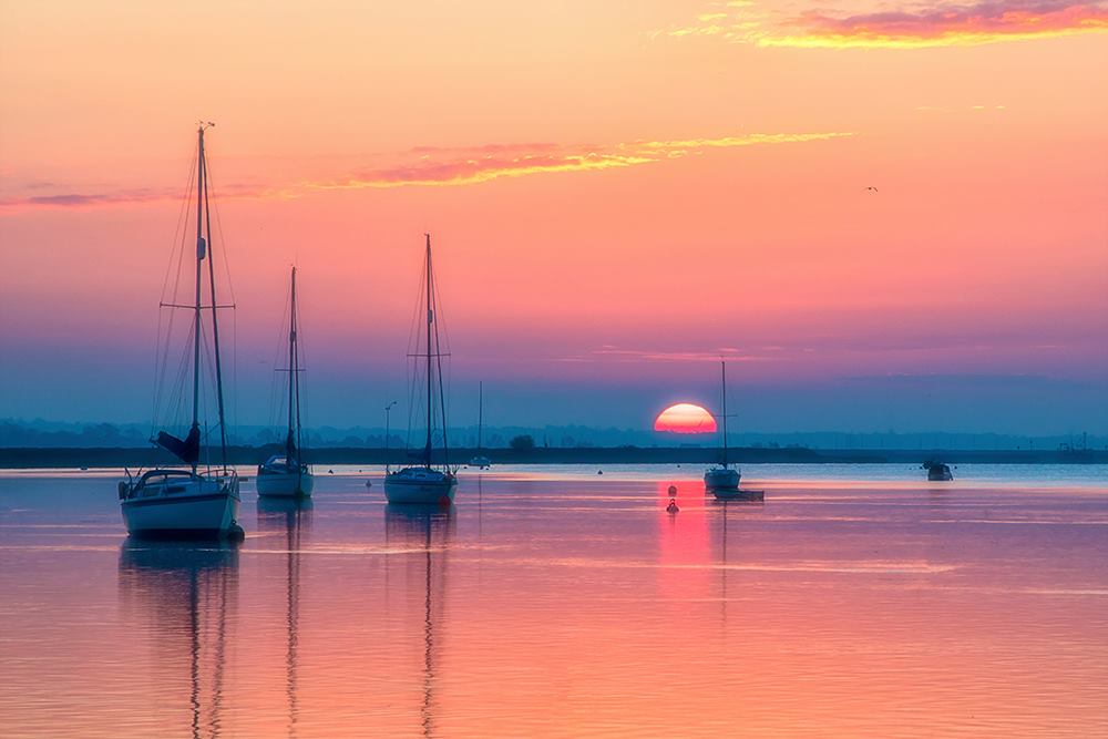 April Sunrise over river